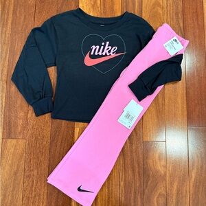 NWT-Nike Black and Pink 2-Piece Set 6x